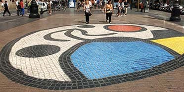 Barcelone Mosaïque de Miró sur les Ramblas