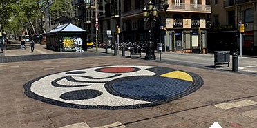 Visite Barcelone Ramblas Mosaïque Miro